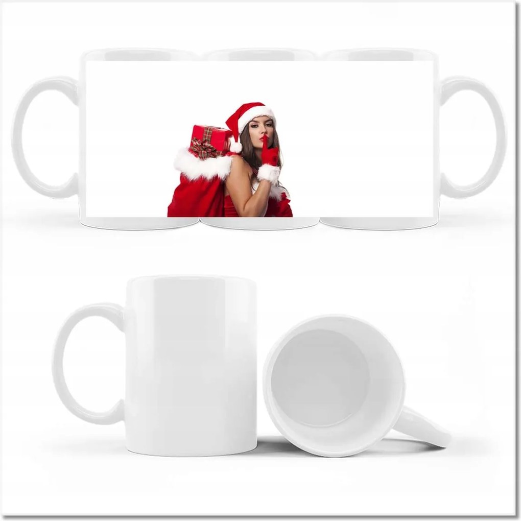 Hópehely Mikulás fényképes bögre