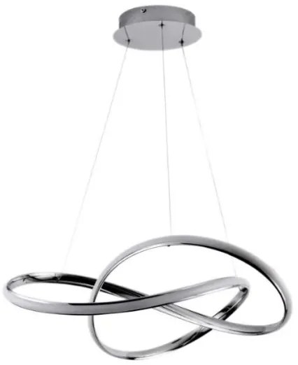 Brilagi - LED Dimmelhető csillár zsinóron COSMOWAVE LED/70W/230V króm + távirányító