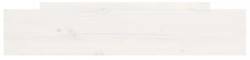 2 db fehér tömör fenyőfa ágyneműtartó fiók