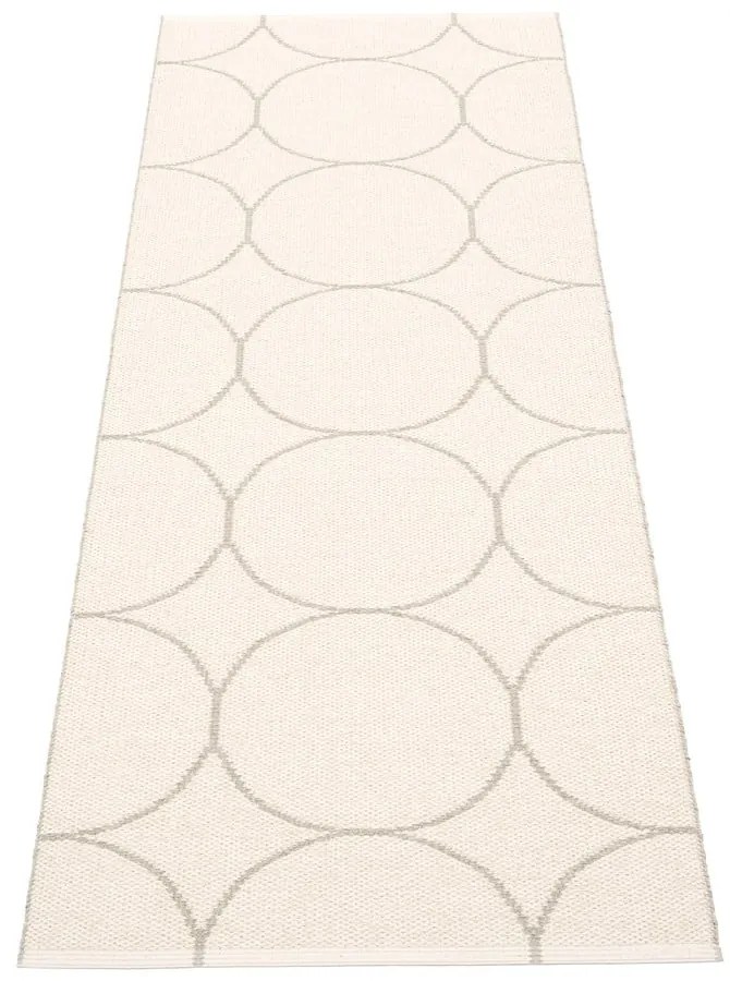 Krémszínű kültéri-beltéri futószőnyeg 70x200 cm Boo Linen – Pappelina