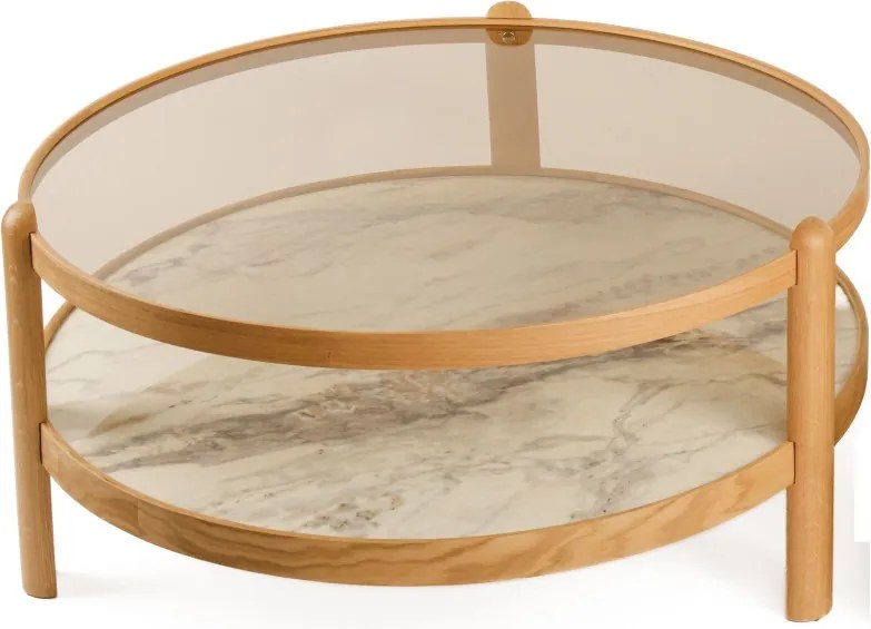 Golf 100 - Oak, White Marble