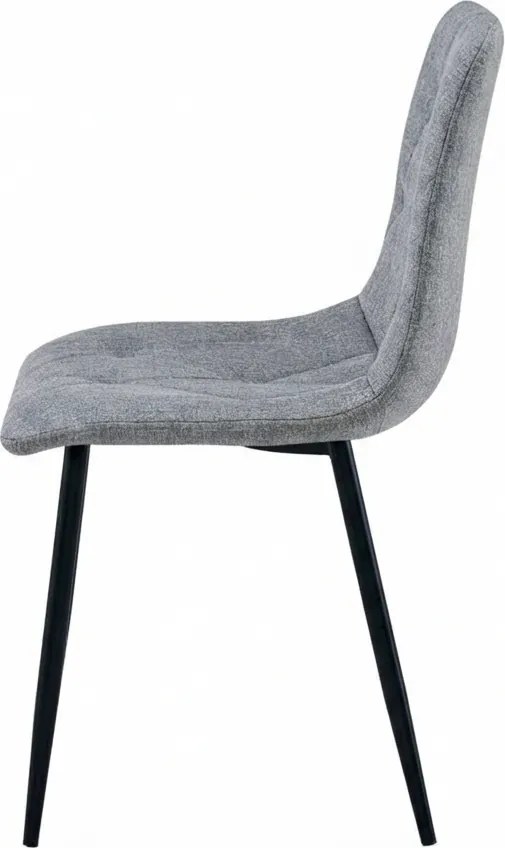 LIBRA PLATINUM GREY szürke szék fekete lábakkal