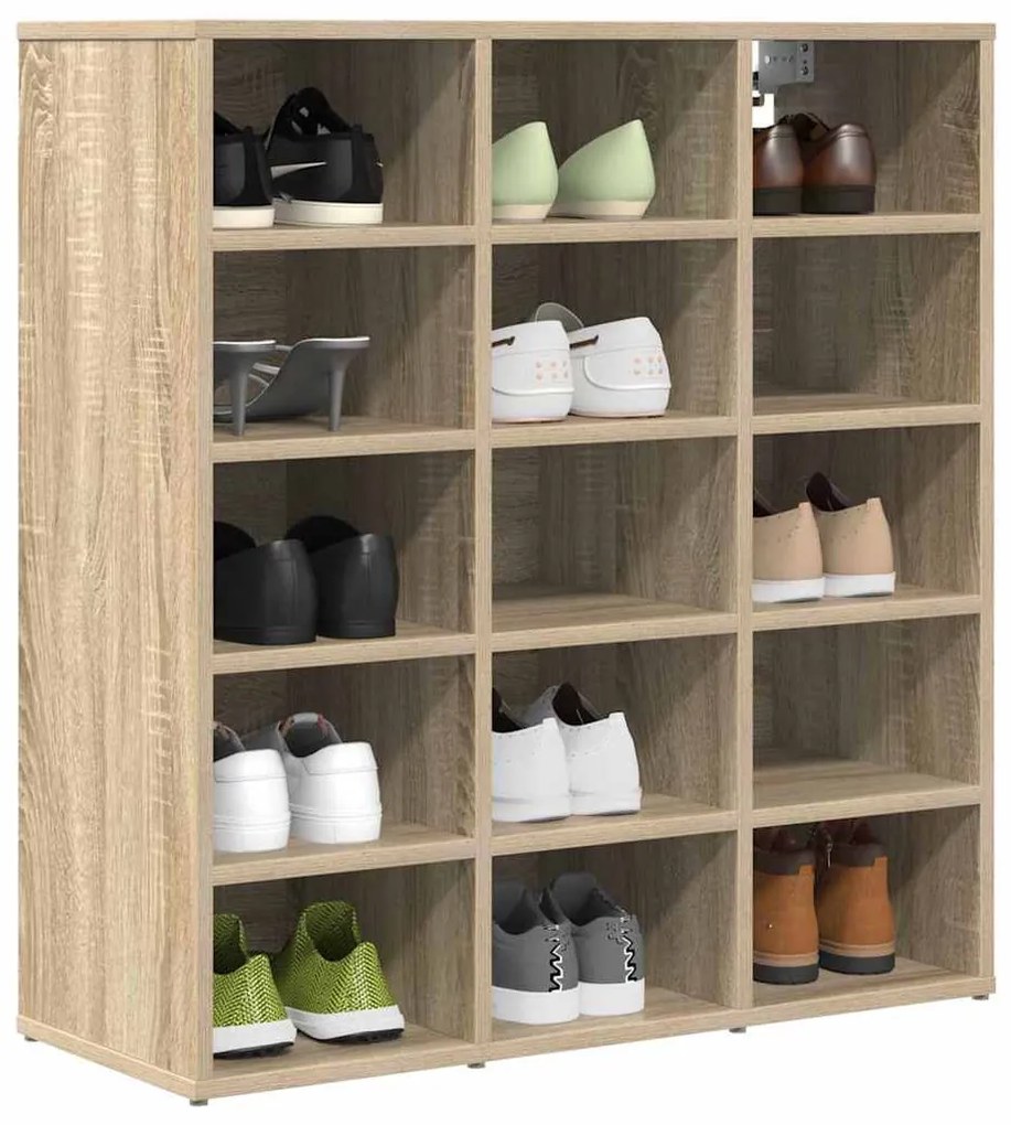 Cipősszekrény sonoma tölgy 77.5 x 30 x 83.5 cm Faanyag