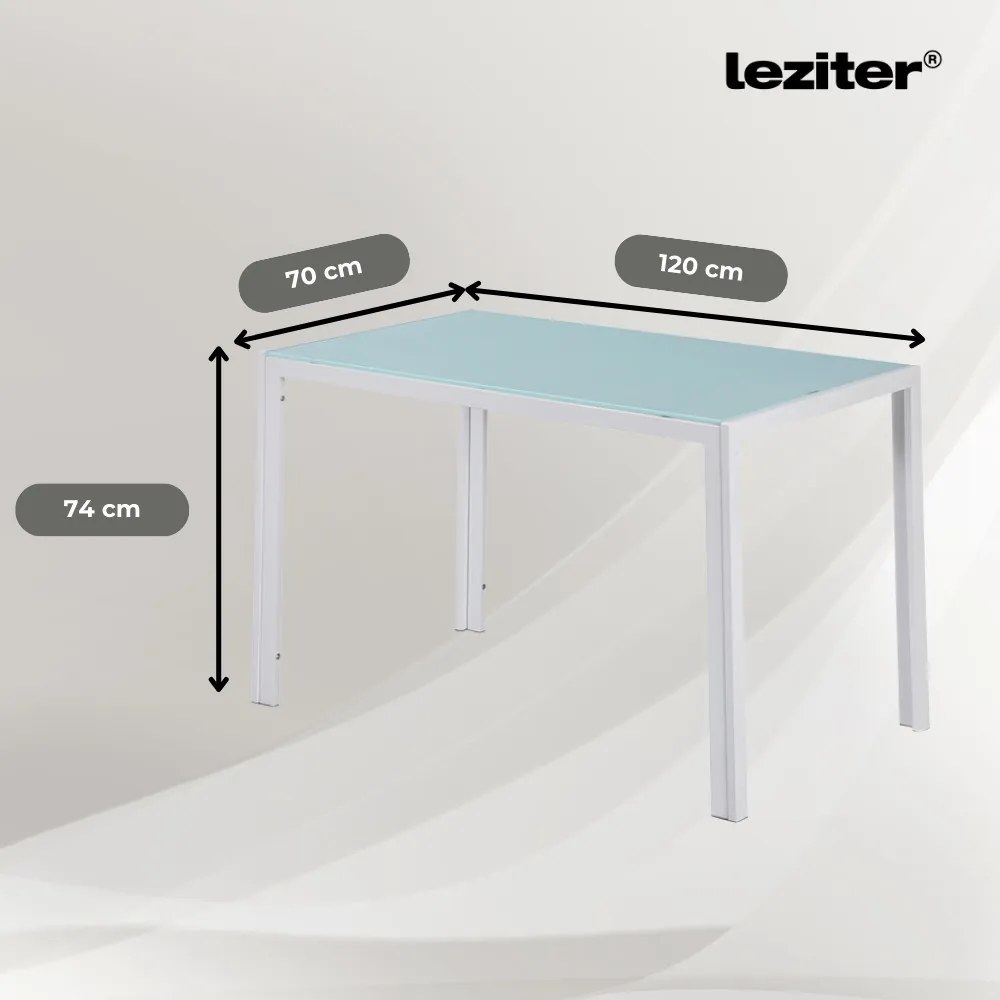 Midland 4+1 étkező garnitúra fehér-fekete