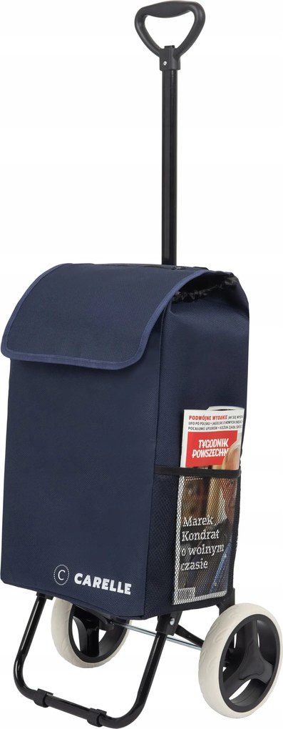 Bevásárlókocsi Fogantyúval Gurulós Táska Könnyű Travel Carelle Sötétkék
