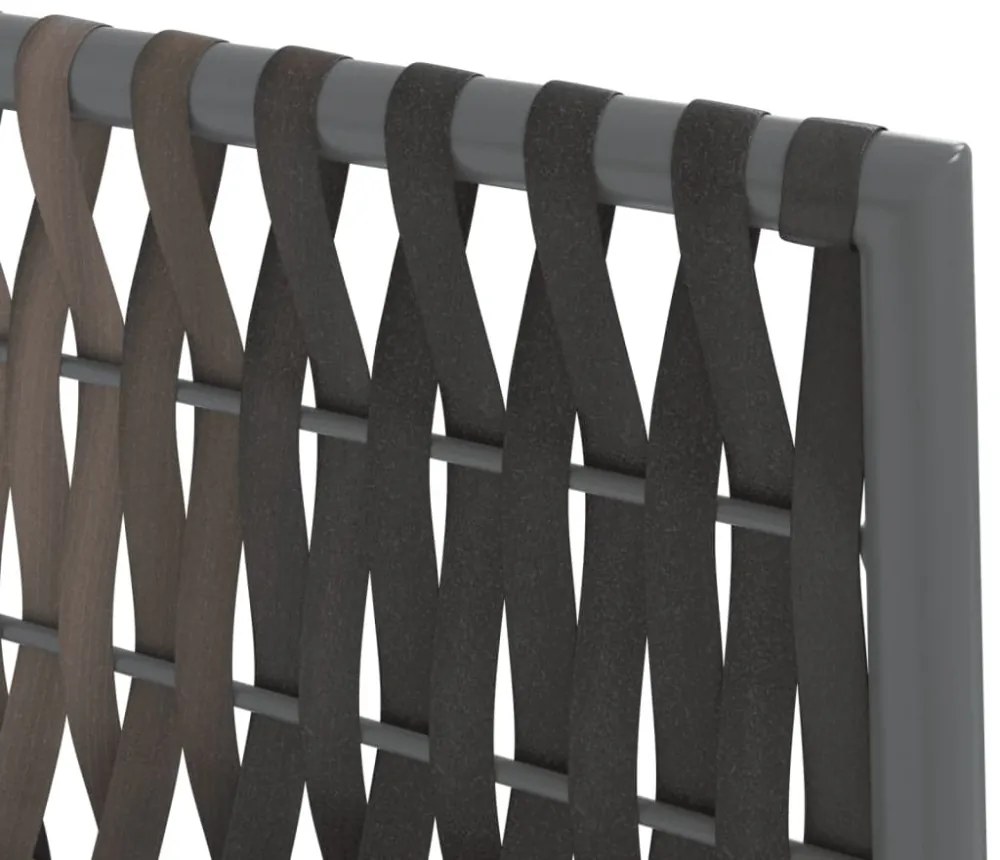 2 db barna polyrattan kerti szék párnával 54 x 61 x 83 cm