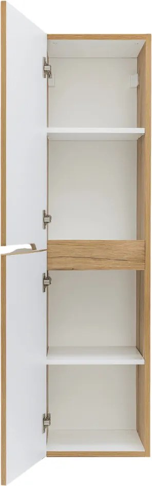 Piramida BETA fali fürdőszoba - állószekrény - PINO TÖLGY - 35 x 150 x 30 cm