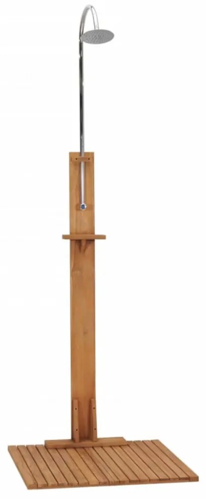 vidaXL tömör tíkfa kerti zuhany 75 x 75 x 210 cm