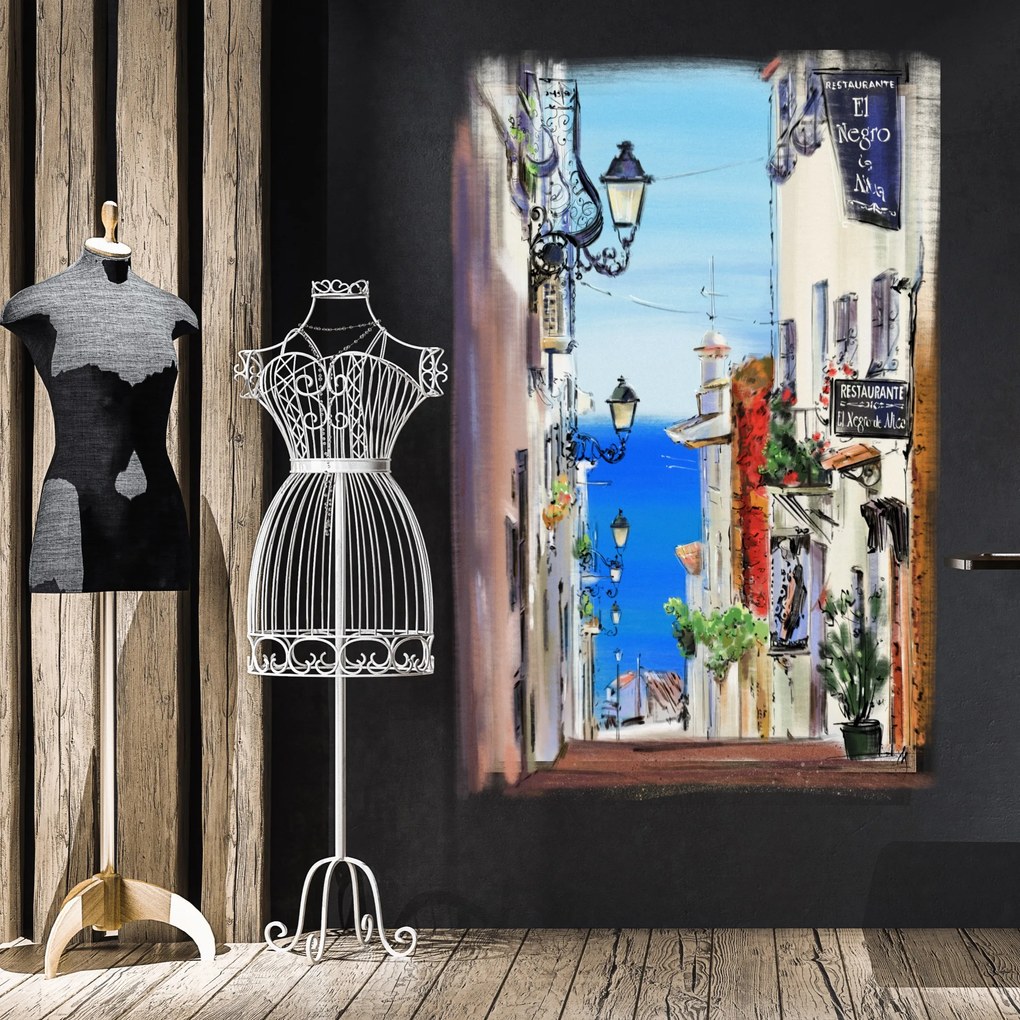Gario Vászonkép Olaszország Street Walking View - Irina Sadykova Méret: 70 x 100 cm