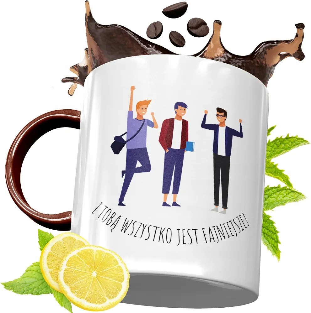 Bordó Bögre Barátnak Születésnapra Ajándék fényképes nyomattal