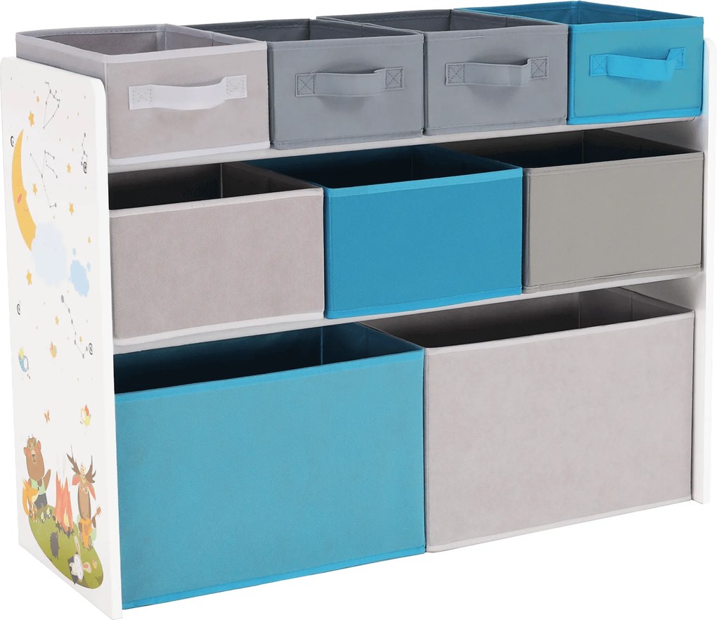 Rendszerező/Polcállvány játékokhoz, sokszínű/minta, DARLING TYP 2