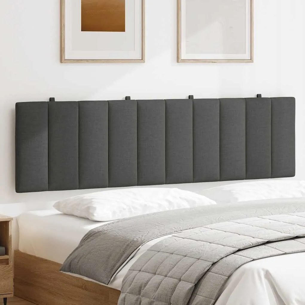 sötétszürke szövet fejtámla párna Hanko 180 cm