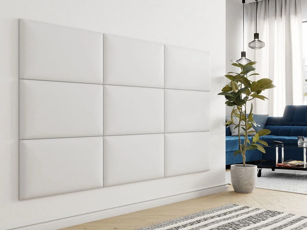 Kárpitozott fali panel Pazara 70x40 (öko-bőr soft 017 (fehér). 1054351