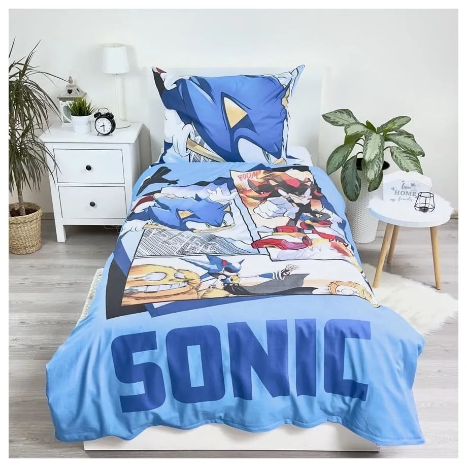 Egyszemélyes pamut gyerek ágyneműhuzat 140x200 cm Sonic – Jerry Fabrics