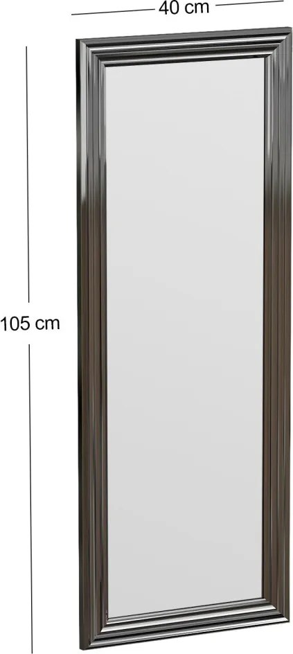 Smooth tükör, ezüst, 40 cm