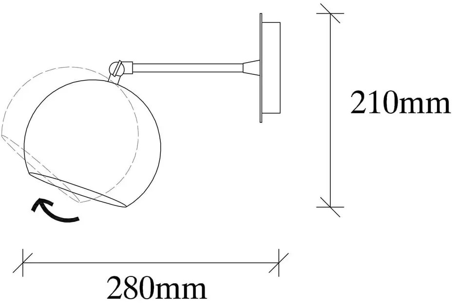 Bronzszínű fali lámpa ø 15 cm Sivani – Opviq lights