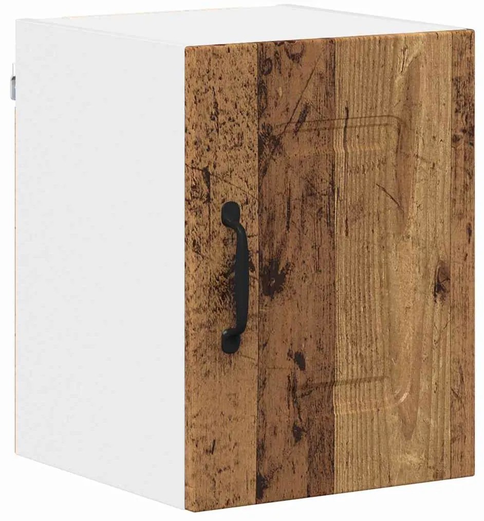 Fali konyhaszekrény 2 pcs Öreg fa 30 x 31 x 40 cm Faanyag