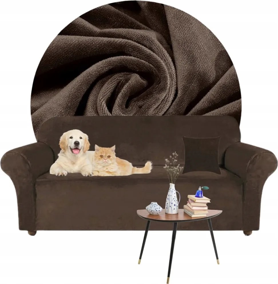 Kanapé Huzat Sarok Elasztikus Velúr Plüss Oeko Tex 145-185