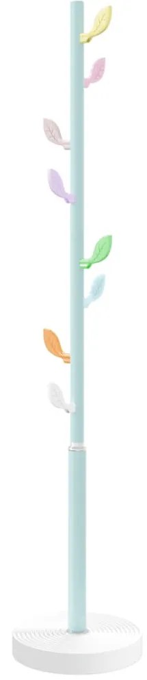 kék porszórt vas ruhafogas 172 cm