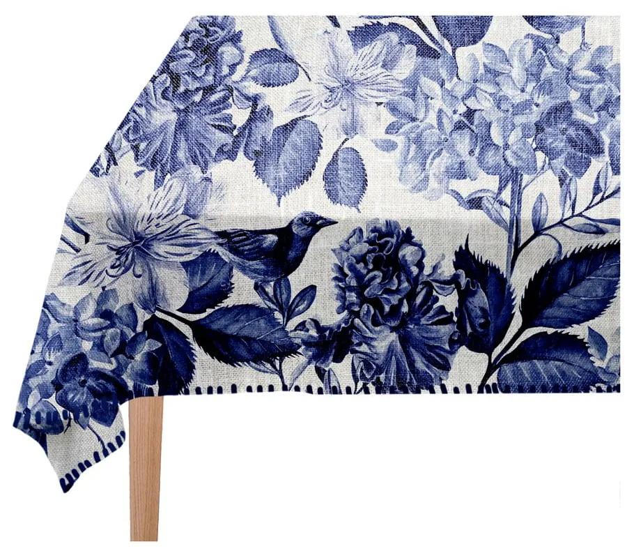 Blue Birds asztalterítő, 140 x 140 cm - Linen Couture