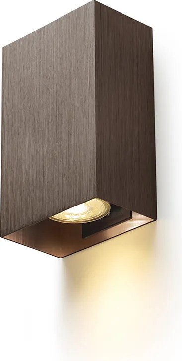RENDL CAPRI RC fali lámpa csiszolt bronz 230V LED GU10 2x9W