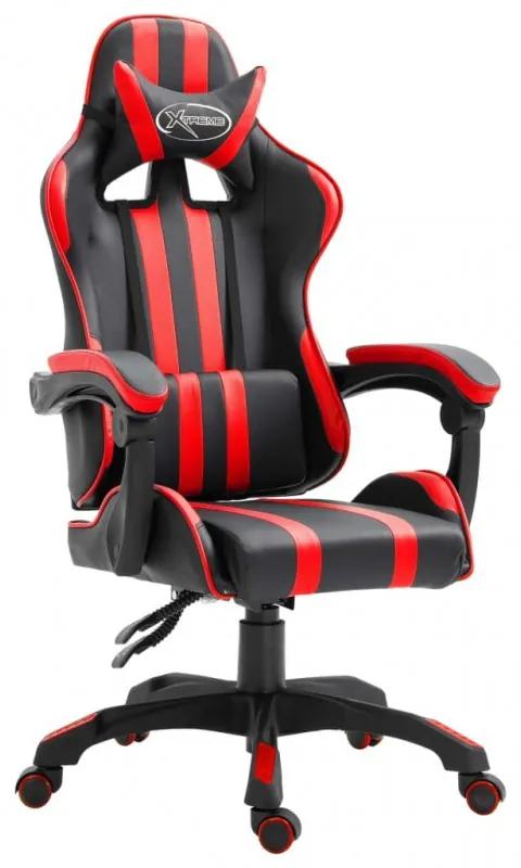 Piros műbőr gamer szék