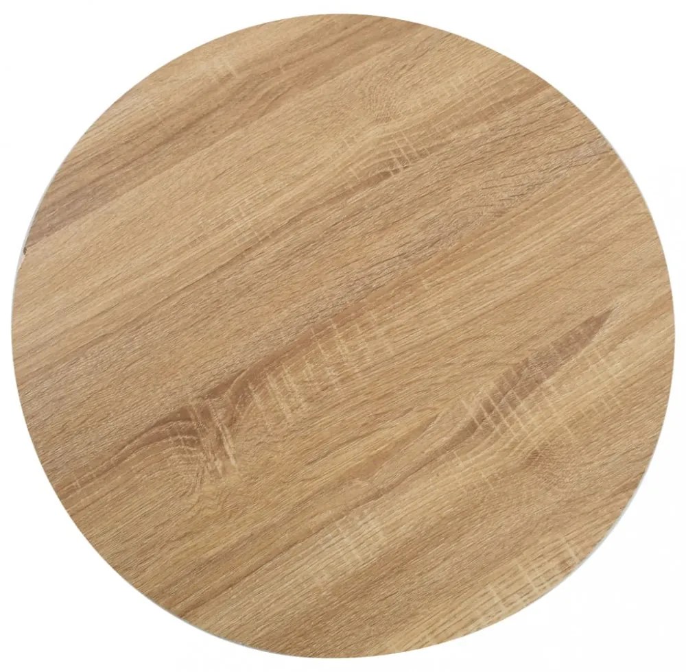 világosbarna MDF bisztróasztal 80 cm