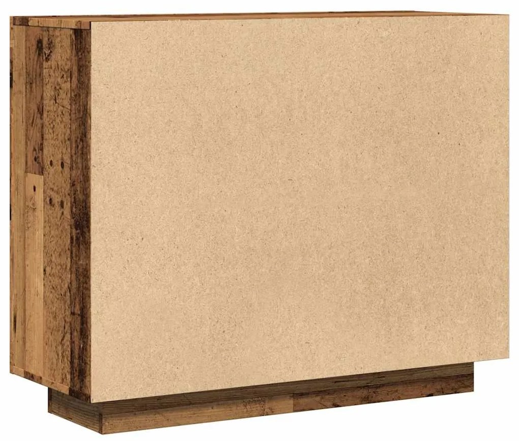 komód Régi fa 92x35x75 cm Gépelt fa