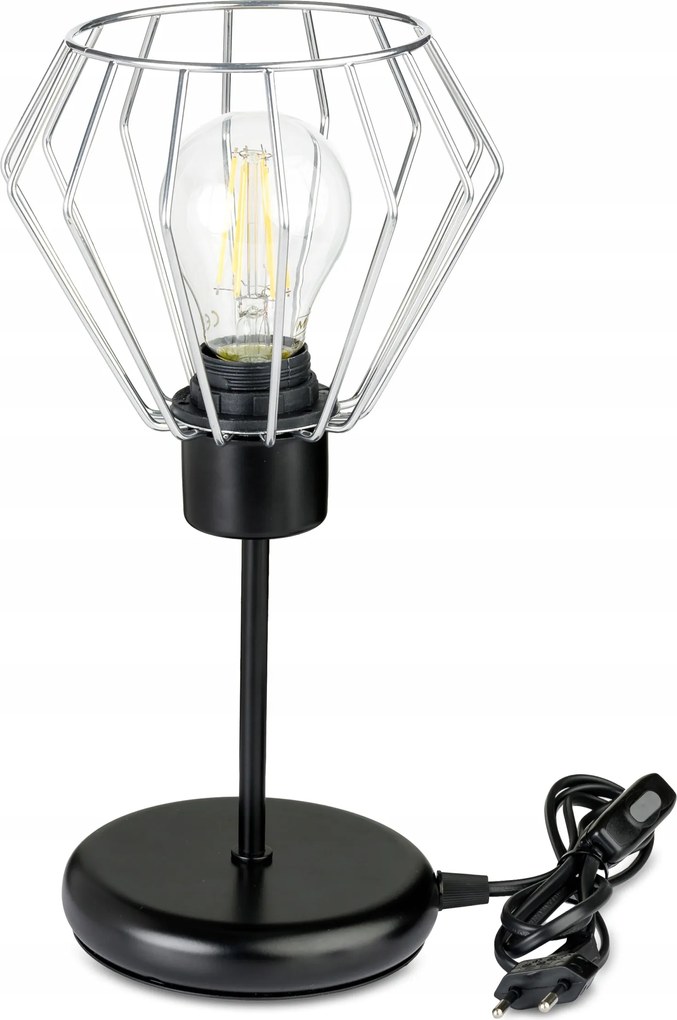 Éjjeli lámpa Loft asztali lámpa led E27 vezeték