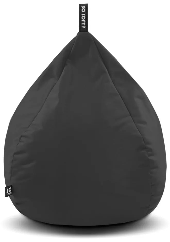 Szürke babzsákfotel Drop L – So Soft?