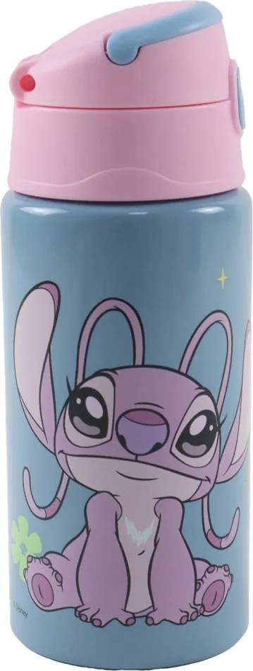 Disney Lilo és Stitch, a csillagkutya Aliens alumínium szívószálas kulacs akasztóval 500 ml