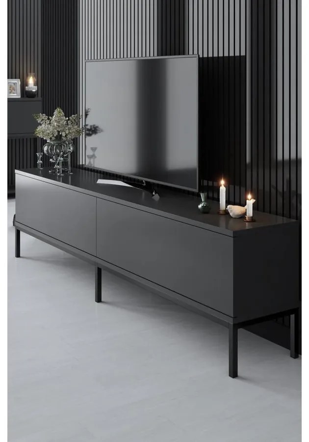 TV szekrény Lord - Anthracite, Black