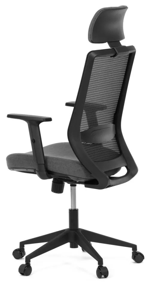 Scaun pivotant negru cu mecanism sincron. KA-V3329