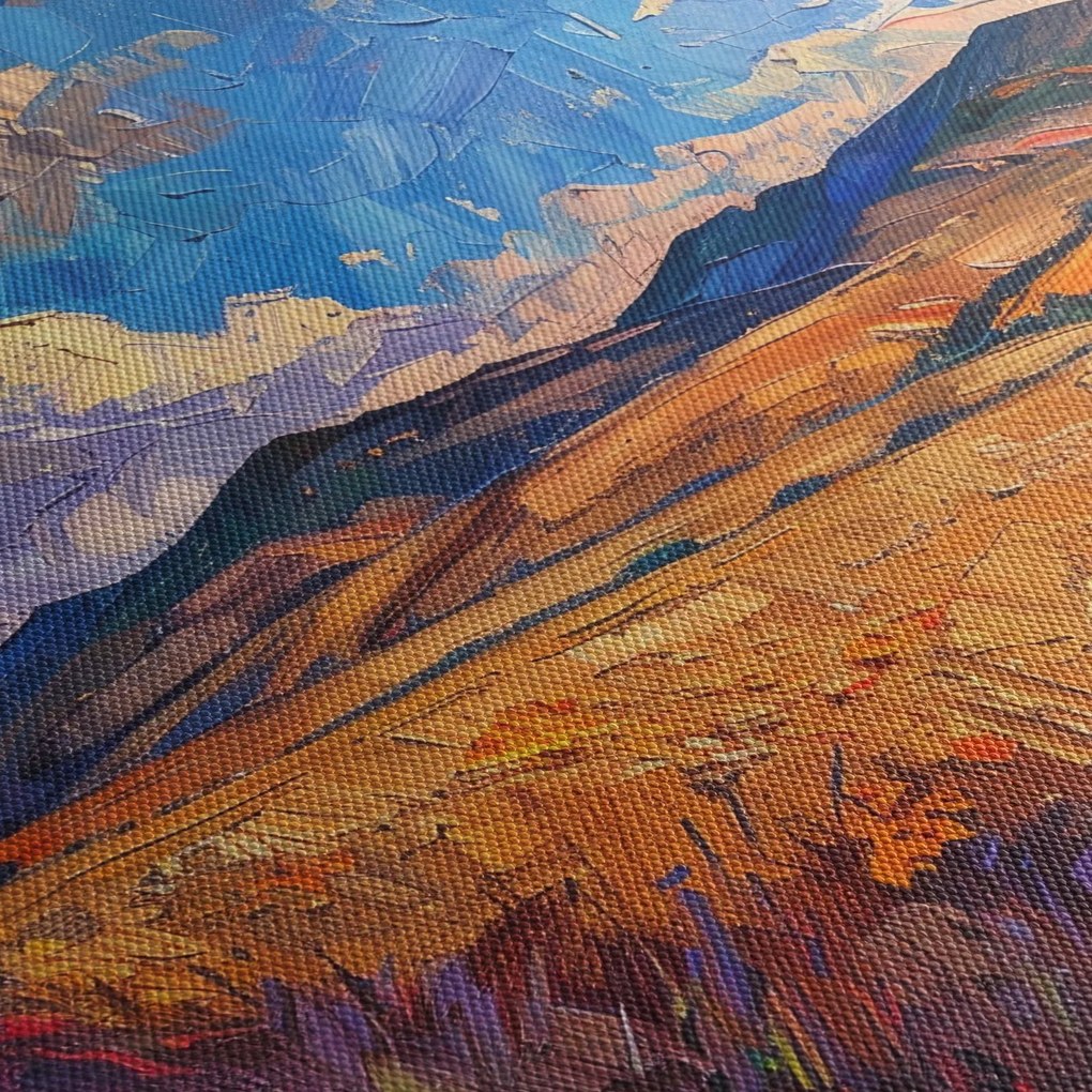 Kép - Olajfestmény tájkép (90x60 cm)