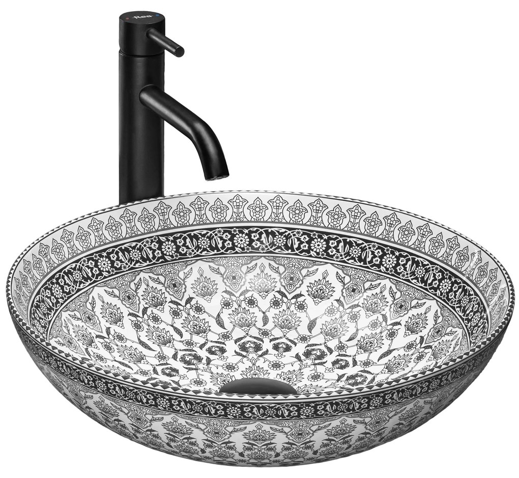 Pultos mosdó Rea Arte dark grey