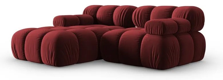 Piros bársony kanapé 191 cm Bellis – Micadoni Home