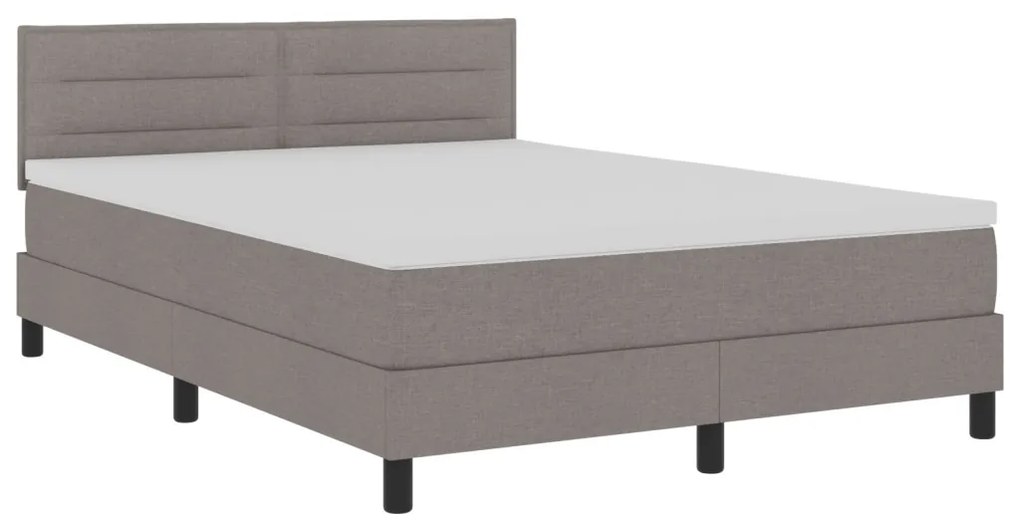 Box Spring Ágy matraccal Taupe 160x200 cm Szövet