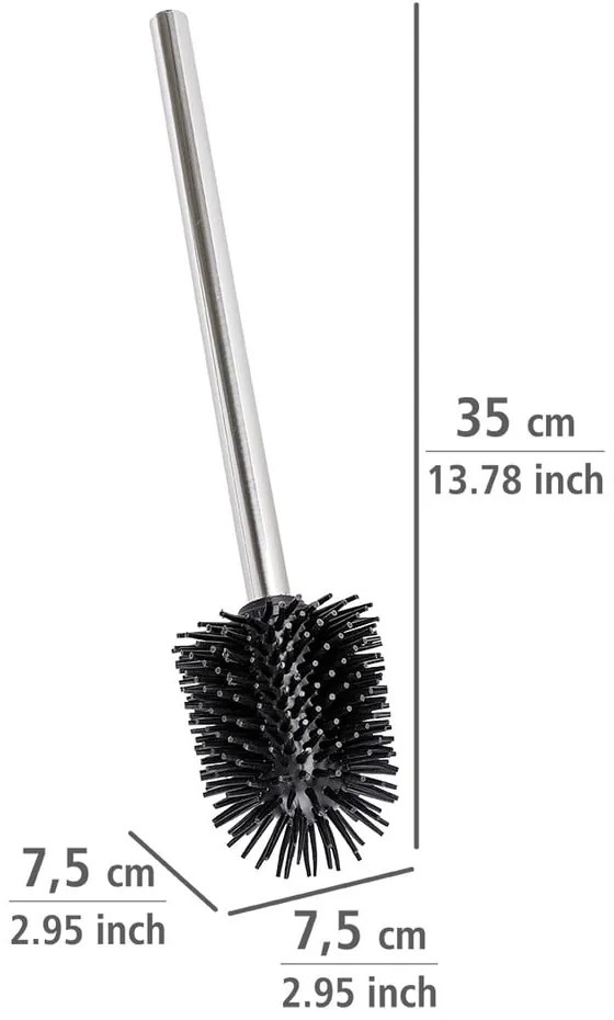 Cserélhető WC-kefe rozsdamentes acél fogantyúval - Wenko
