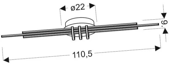 LED Mennyezeti lámpa NAKSOS LED/40W/230V