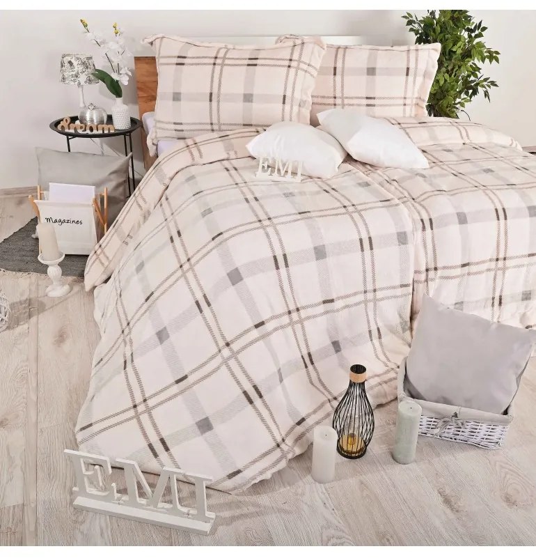 EMI Mona mikroplüss ágyneműhuzat, A standard egyszemélyes ágy szett tartalma: 1x 140x200 + 1x 70x90