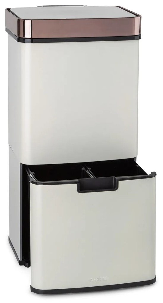 Klarstein Royal Trash Rose Gold, szemétkosár szenzorral, 72 l, rozsdamentes acél, rózsaszín arany