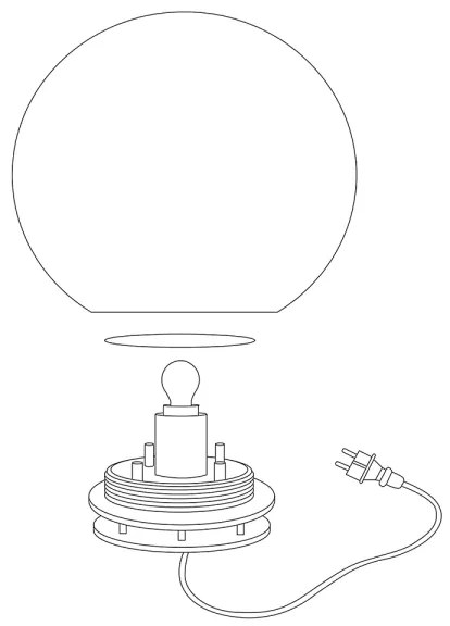 Eglo 98108 - LED RGBW Kültéri állólámpa MONTEROLO-C 1xE27/9W/230V IP65 ø600