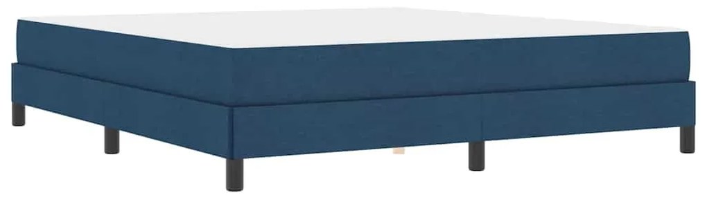 Boxrugós ágy matracmal Kék 180 x 200 cm szövet