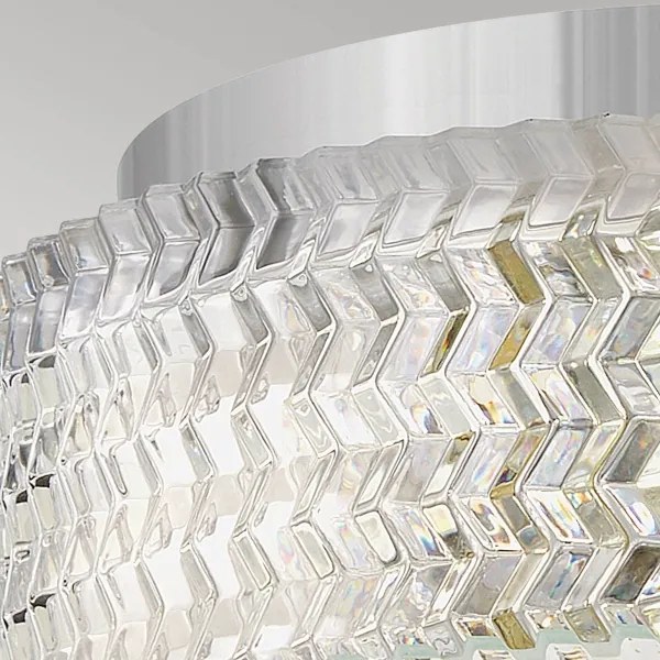 Hinkley HK-ELLE-F-S-CM - Mennyezeti lámpa 2xE27/60W/230V átm. 30,5 cm króm