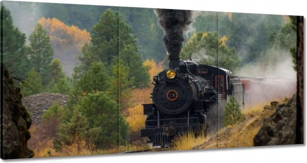 Vászonkép 60x30 Gőzmozdony