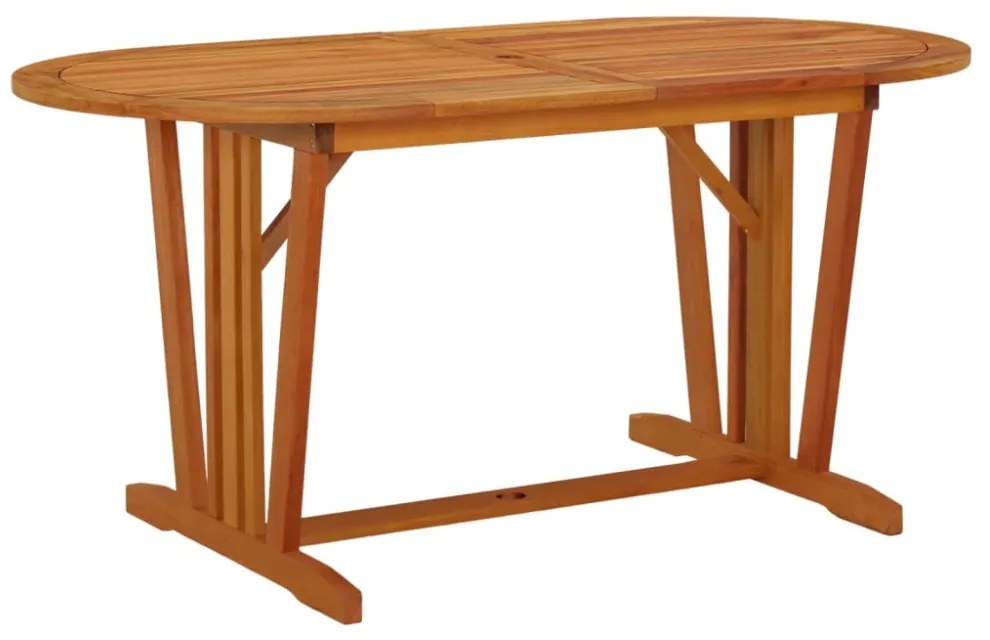 tömör eukaliptuszfa kerti asztal 160 x 85 x 75 cm