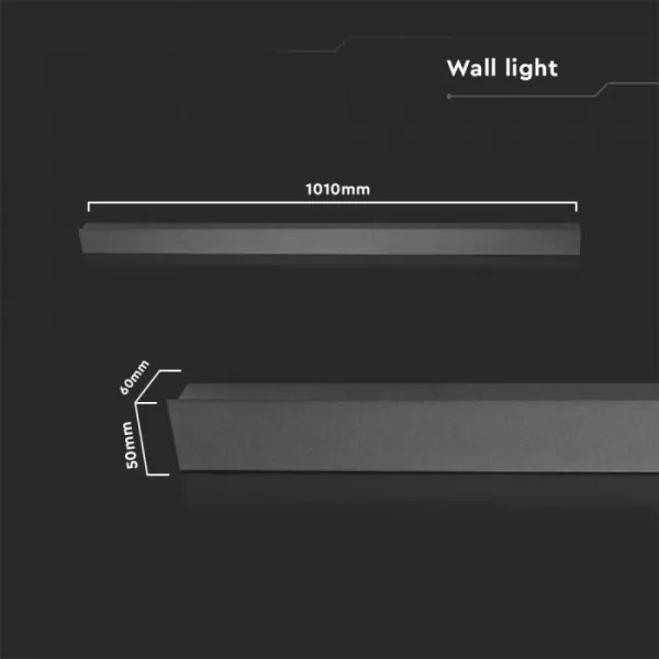 Kültéri LED fali lámpatest LED/16W/230V 4000K IP65 101 cm antracit