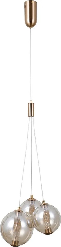 Italux glamour modern függeszték butero arany itxpnd-34359-3hbramb