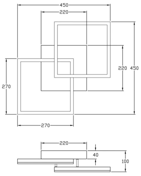 Fabas Luce 3394-22-282 - LED Dimmelhető lámpa BARD 39W/230V 3000K antracit