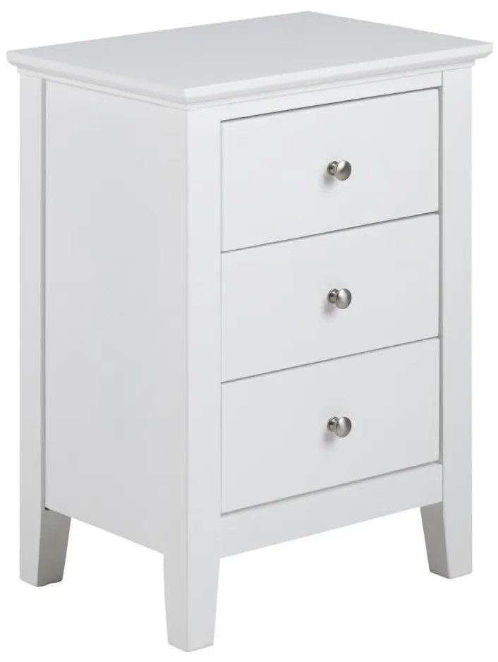 LARA éjjeli szekrényke, fehér színben